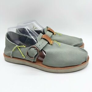 Satorisan Benirras Premium Marine Slip On Leather Shoe Algue Sage Green Size‎ 41